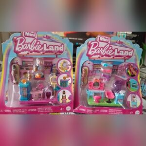 Mini Barbie Land Playset - Bundle of 2